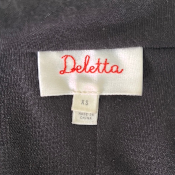 Anthropologie Deletta Nathalie Black Metallic Copper Plaid Peplum Tank Top - XS - Picture 10 of 13